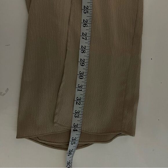 NEW Keepsake the Label Gold Champagne Closer Ruched Midi Skirt Size 4 - Picture 13 of 13